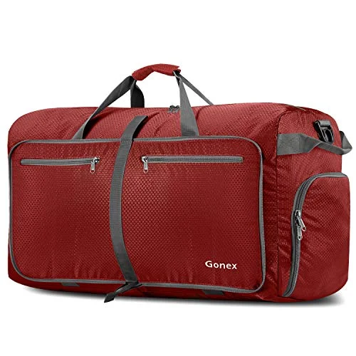 Gonex 100L Foldable Travel Duffel Bag for Luggage Gym Sports, Lightweight Travel Bag with Big