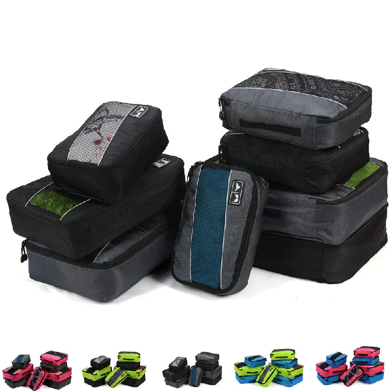 Soperwillton Women Travel Bag Packing Cubes Set Bag Female 210D Polyester Packing Cubes Travel