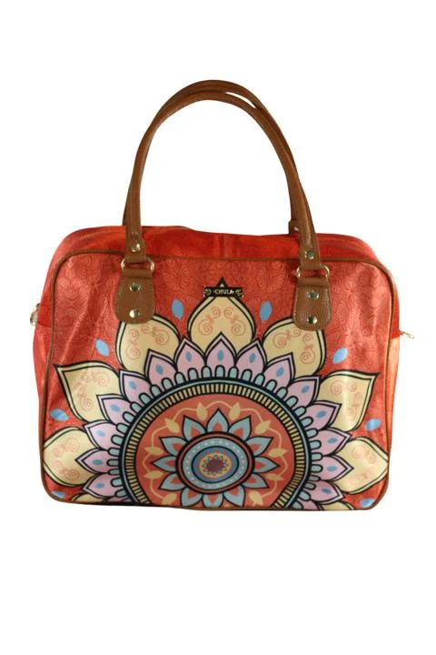 Orange Mandala - Travel Bag