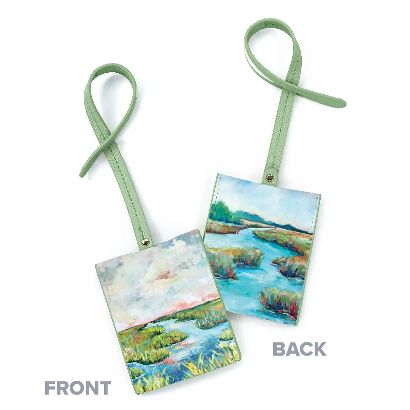 GreenBox Art - El Bridge Views Luggage Tag- $10