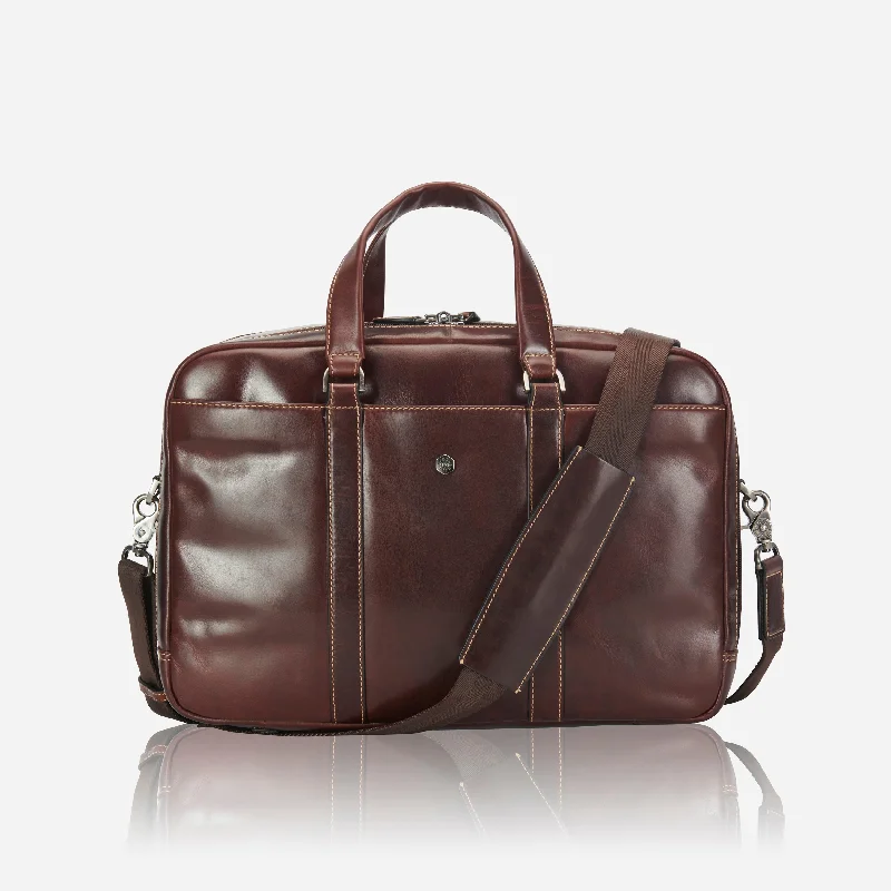 17" Laptop Briefcase, Tobacco