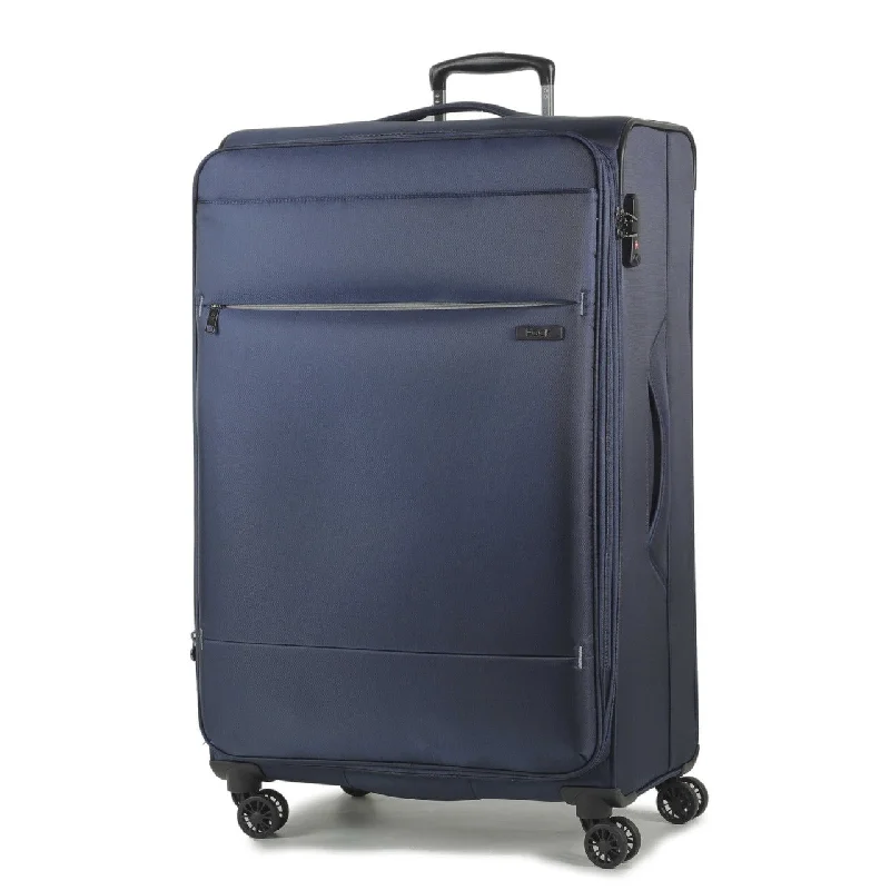 DELUXE-Lite 4 Wheel Expandable Extra Large Suitcase 83cm - Navy