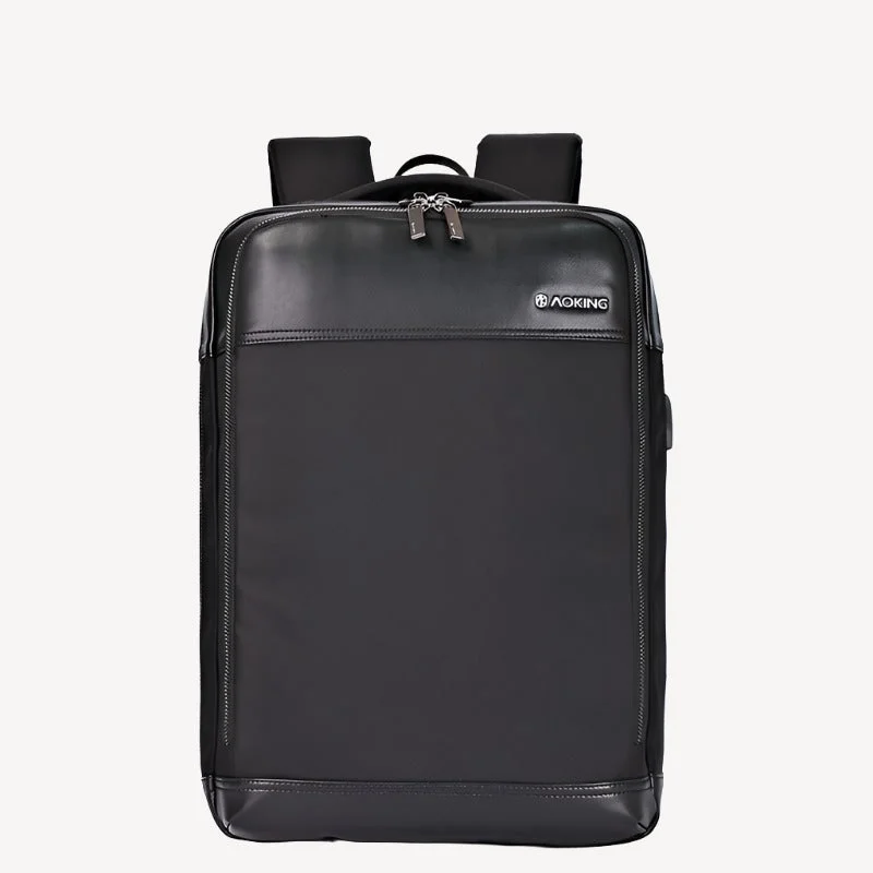 Aoking Sn86610-5 Leather Business Laptop Backpack