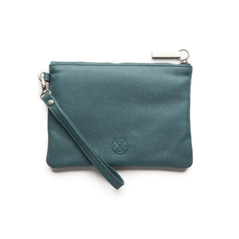 Stitch & Hide Cassie Clutch - Teal