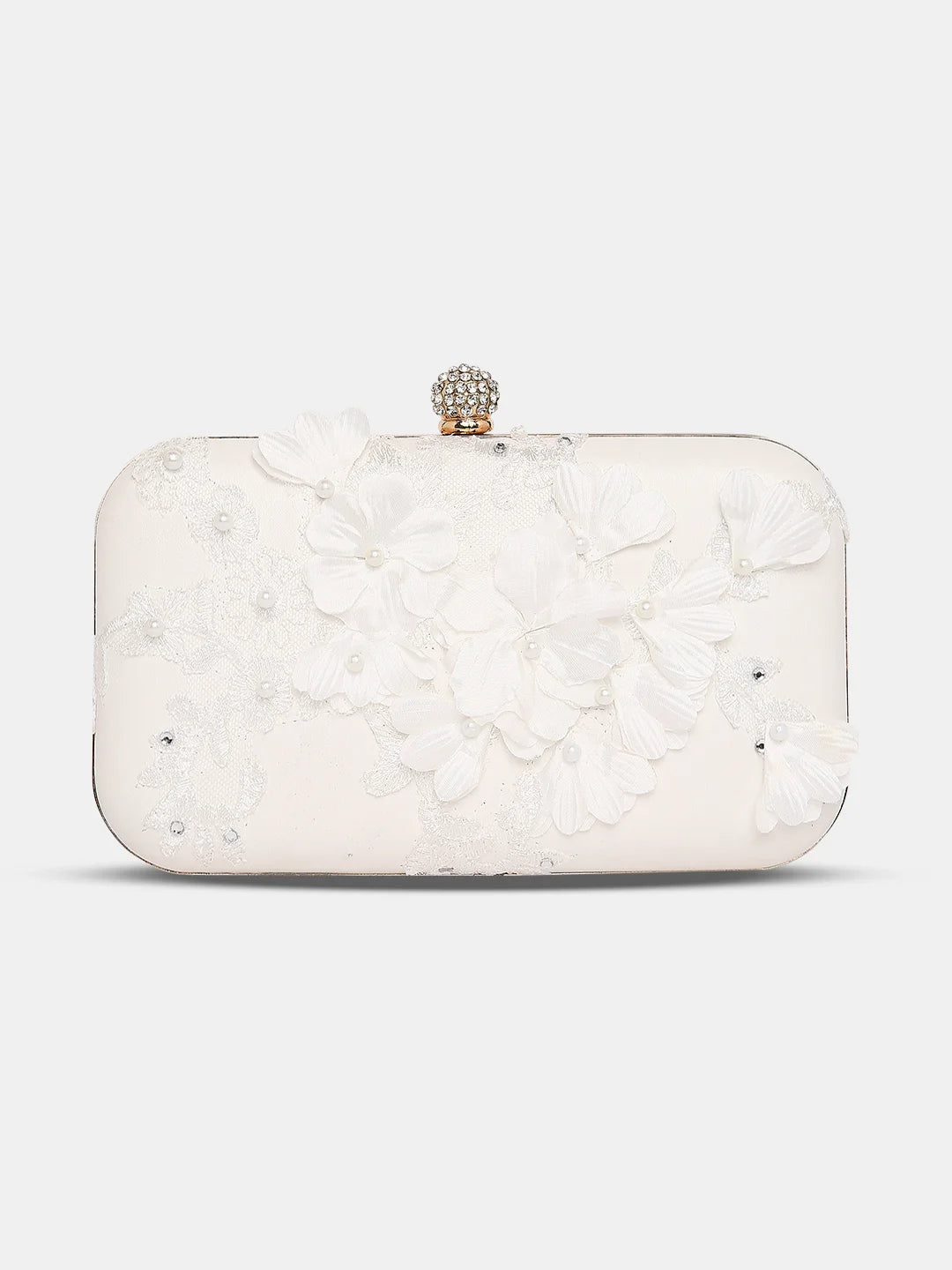 Caprese Gloria Clutch Small White