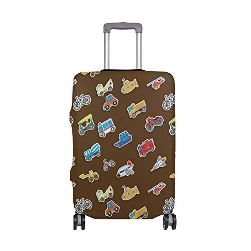 GIOVANIOR Cartoon Traffic Luggage Cover Suitcase Protector Carry On Covers