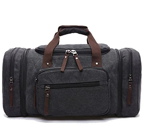 Berchirly Duffel Canvas Oversized Travel Tote Luggage Bag