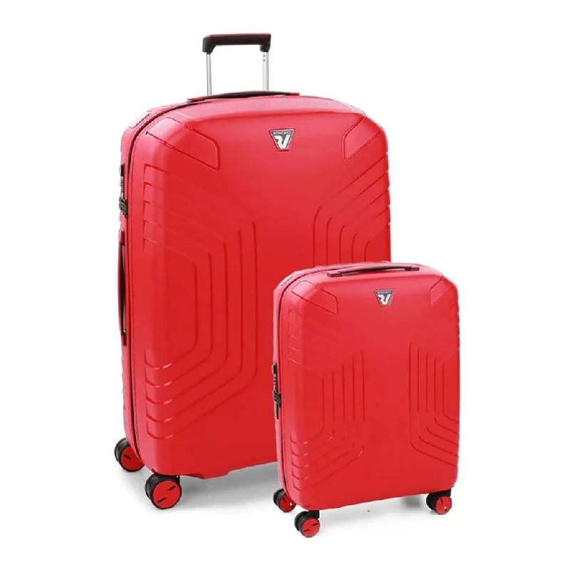 Roncato Ypsilon Hardsided Spinner Suitcase Duo Set - Red