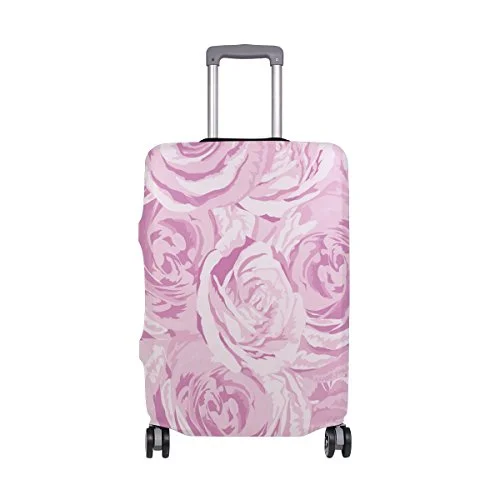 GIOVANIOR Pink Roses Luggage Cover Suitcase Protector Carry On Covers