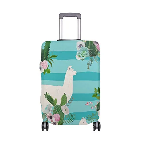 GIOVANIOR Llama Cactus Luggage Cover Suitcase Protector Carry On Covers