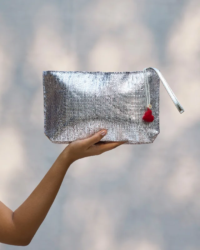 Sitara Clutch - Silver