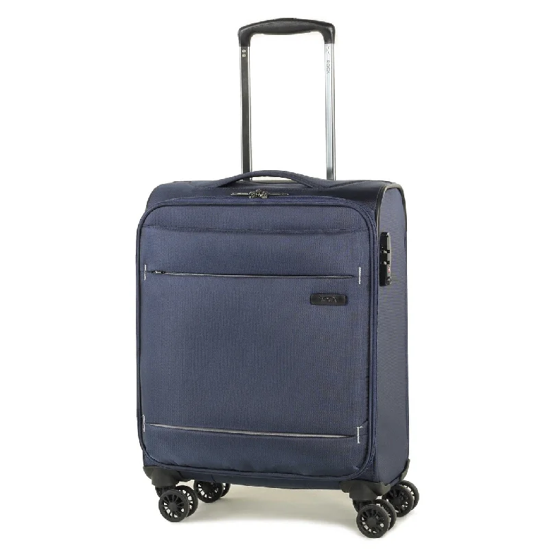 DELUXE-Lite 4 Wheel Cabin Suitcase 55cm - Navy