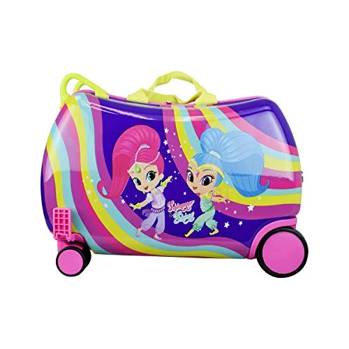 Nickelodeon Shimmer and Shine"Rainbow" - Carry On Luggage" Kids Ride-On Suitcase