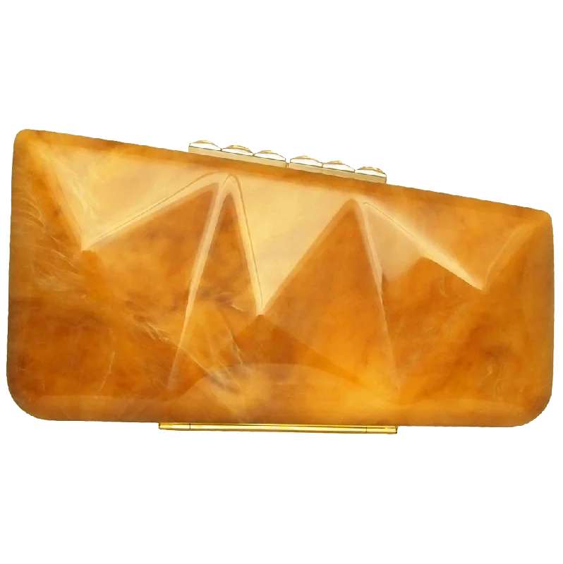 72 Smalldive Alabaster Motif Minaudiere Clutch