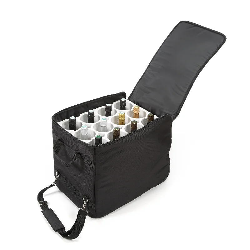 The Wine Check Plane Luggage + Styrofoam for 12 Bottles, Airline & TSA Compliant - GUARANTEE ZERO BREAKAGE