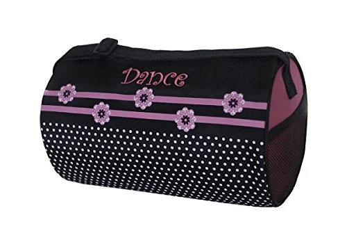 Sassi Designs Flower Dot Small Roll Duffel Bag Size: Small 7" X 12"