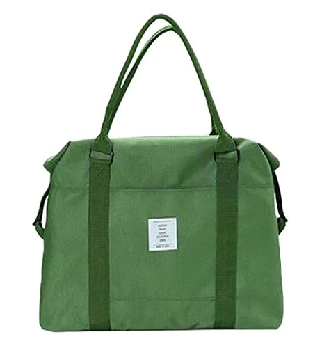 [Green-1] Simple Style Travel Tote Bag Duffel Bag Handbag Sports Shoulder Bag