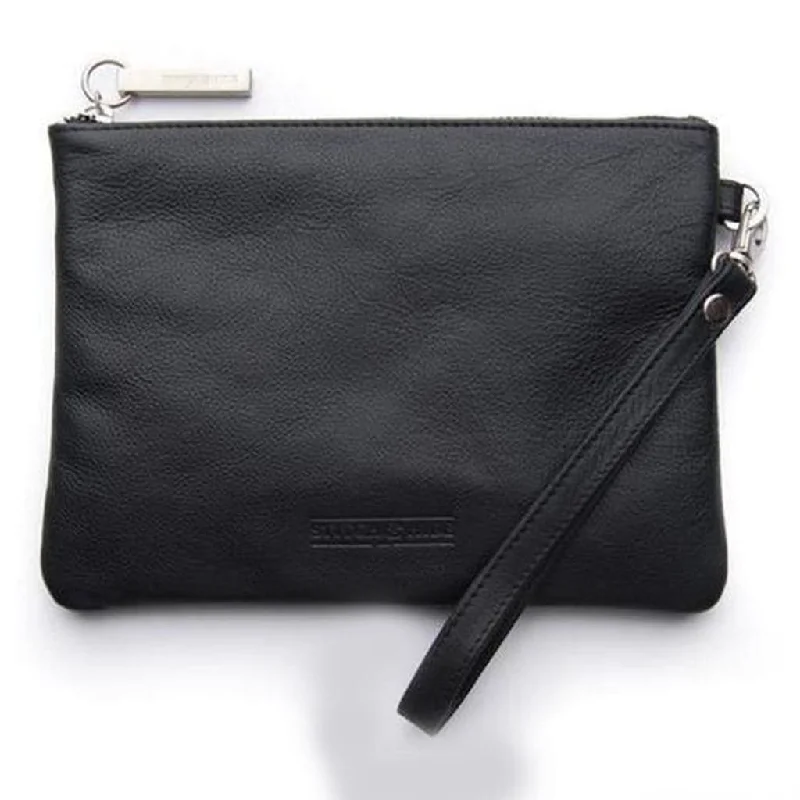 Stitch & Hide Cassie Clutch - Black