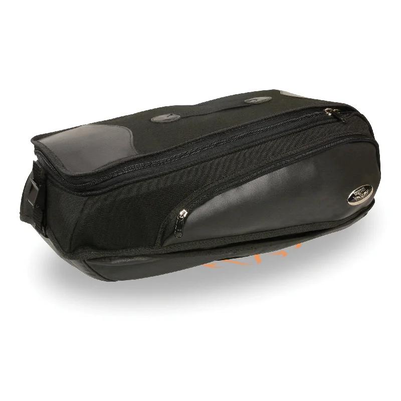 Milwaukee Performance MP8102 Black Long Textile Motorcycle Back Rack Travel Bag