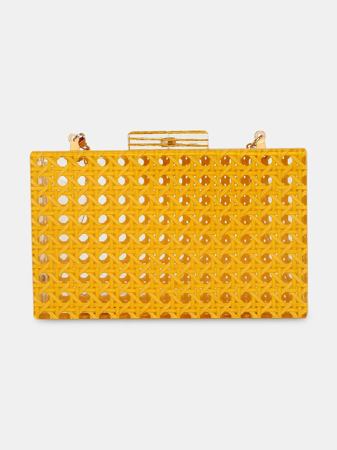 Caprese Golia Clutch Small Yellow