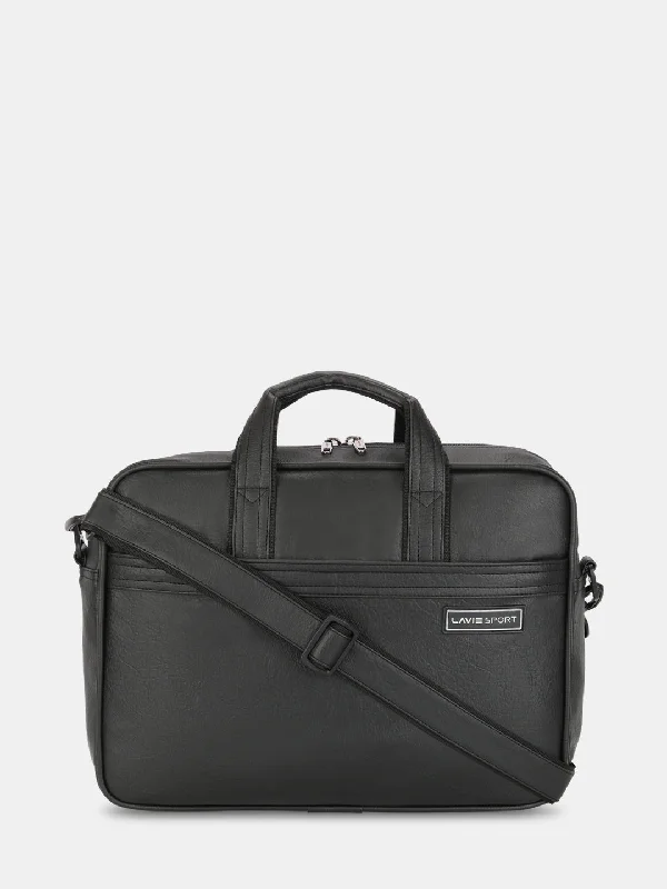 Lavie Sport 1 Compartment Director Unisex Laptop briefcase Bag Black