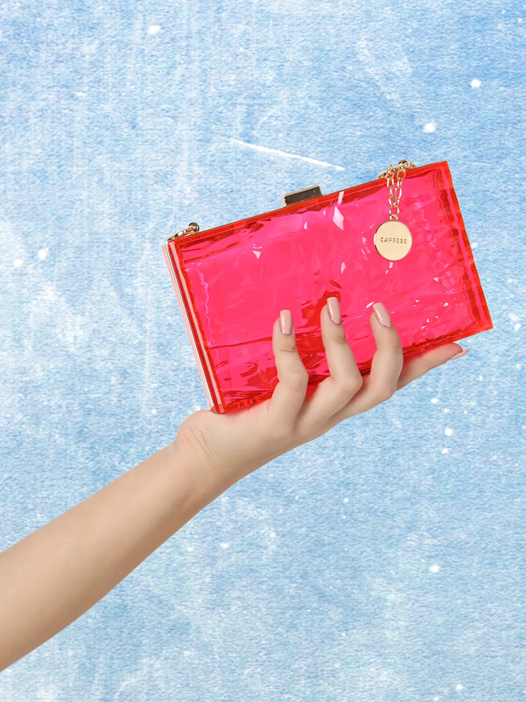 Caprese Ava Clutch Small Pink