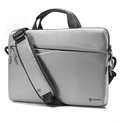 tomtoc 360 Protective Laptop Shoulder bag for 16-inch MacBook Pro A2141, 15-inch MacBook Pro, Surface Book 2 15, Dell XPS 15, ThinkPad X1 Carbon (1-4 Gen), Travel Sleeve Case with Accessory Pocket