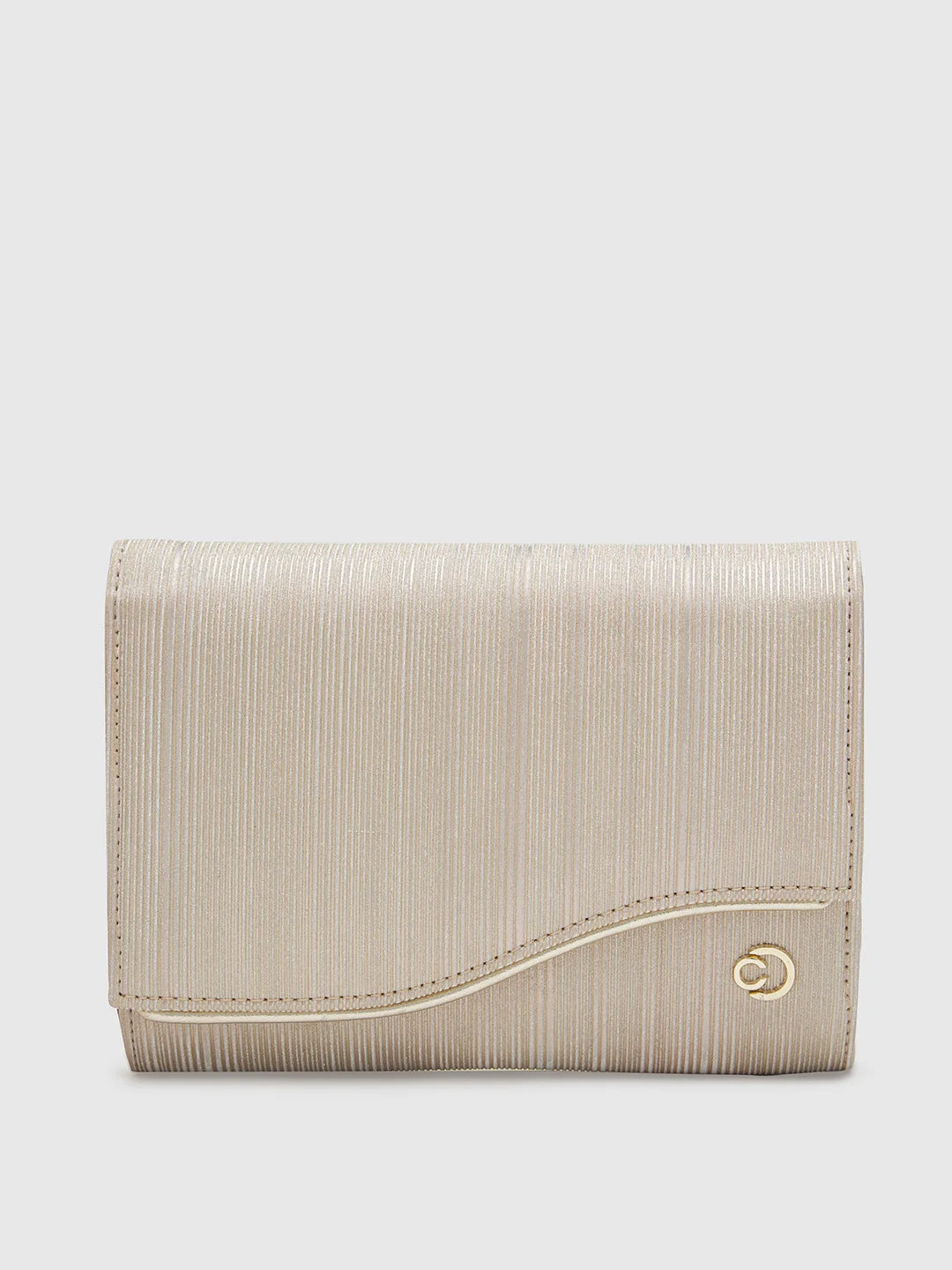 Caprese Bertha Clutch Medium Light Gold