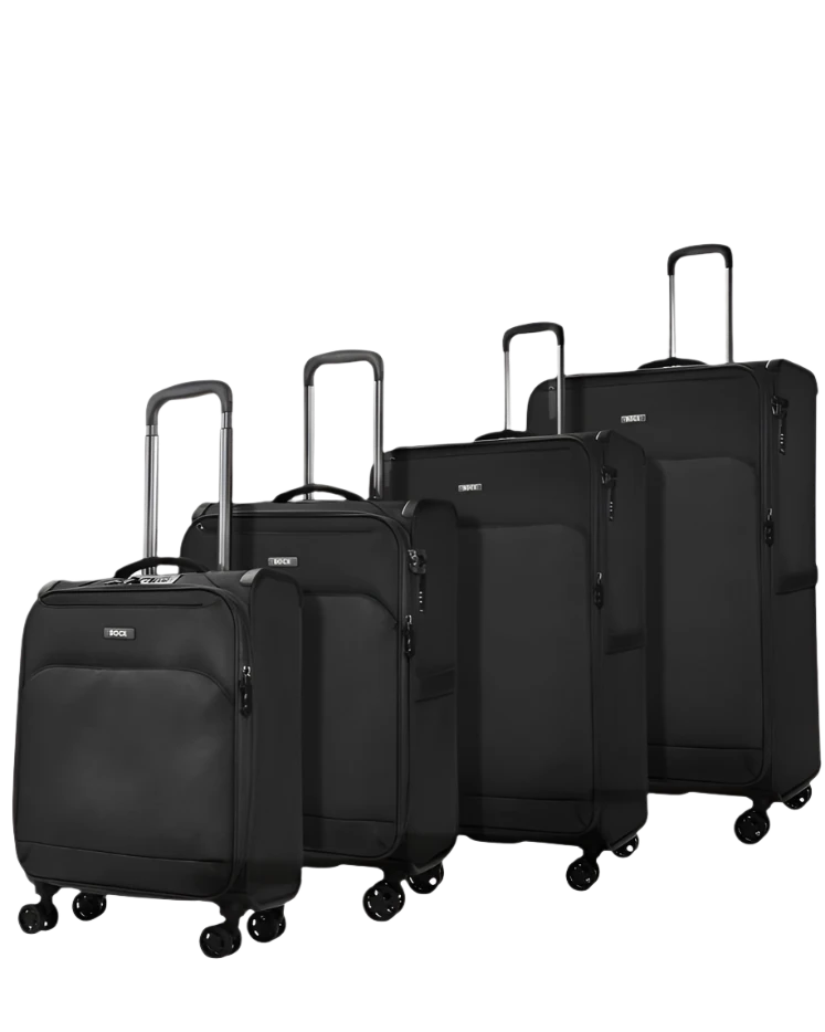 Georgia Set of 4 Suitcases - Black