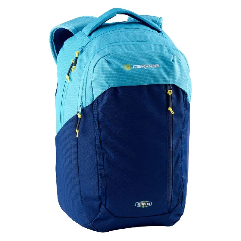 Caribee Obingo Laptop Backpack 28L - Tropic Blue/Navy